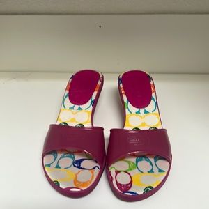 Vintage Coach Jelly Kitten pink heels